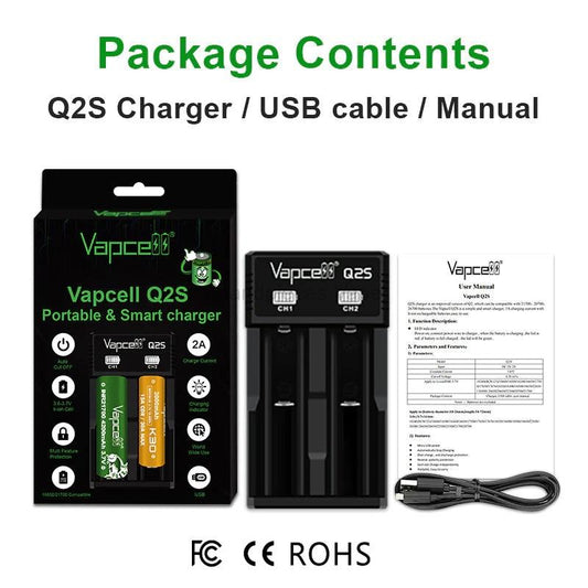 Vapecell Q2S Battery Charger