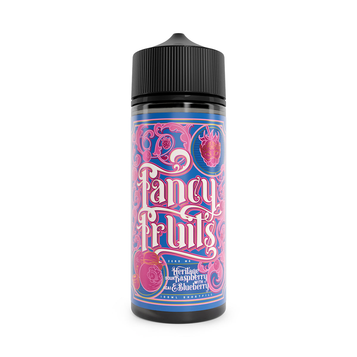 FANCY FRUIT - HERITAGE SOUR RASPBERRY WITH ACAI & BLUEBERRY SHORTFILL E-LIQUID 100ML