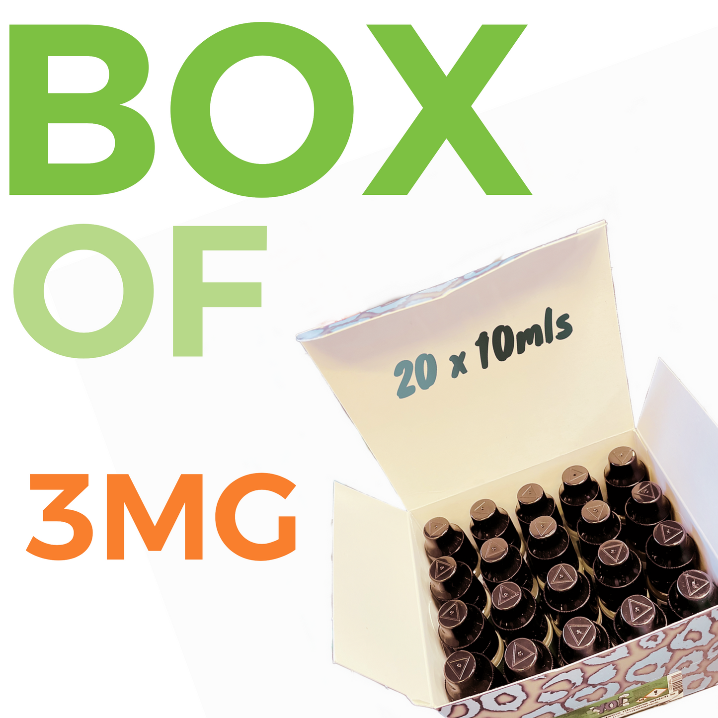 Box of 20 x 10ml Yo! in 3mg